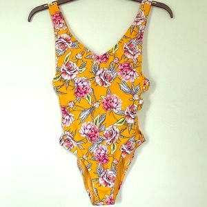 A one piece bathing suit